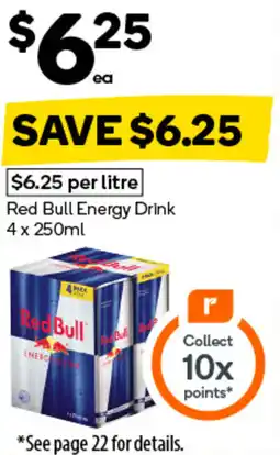 Woolworths Red bull energy drink offer