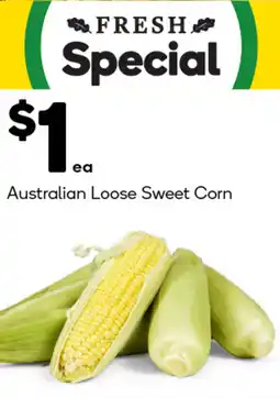 Woolworths Australian loose sweet corn offer