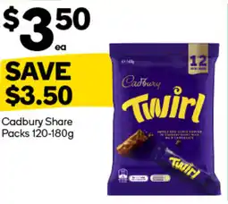 Woolworths Cadbury share packs offer