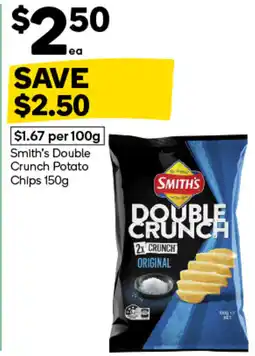 Woolworths Smith's Double Crunch Potato Chips offer