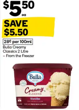 Woolworths Bulla creamy classics offer