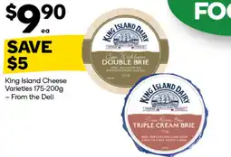 Woolworths King island cheese varieties offer
