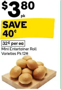 Woolworths Mini entertainer roll varieties offer