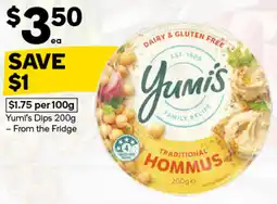 Woolworths Yumi's dips offer