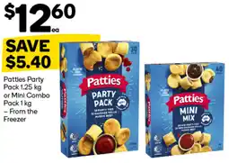 Woolworths Patties Party Pack or Mini Combo Pack offer