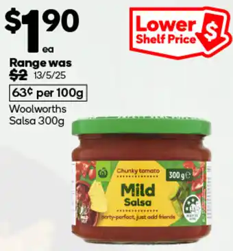 Woolworths Woolworths salsa offer