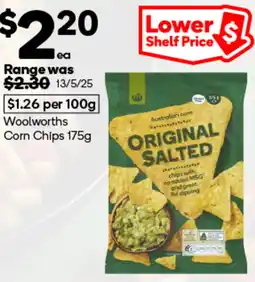 Woolworths Woolworths corn chips offer