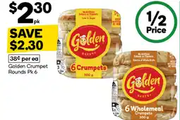 Woolworths Golden crumpet rounds offer