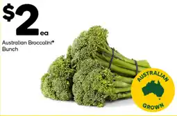 Woolworths Australian broccolini bunch offer