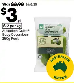 Woolworths Australian qukes baby cucumbers pack offer
