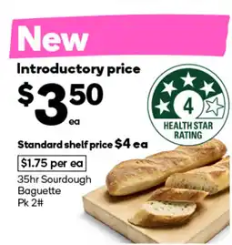 Woolworths Sourdough baguette offer