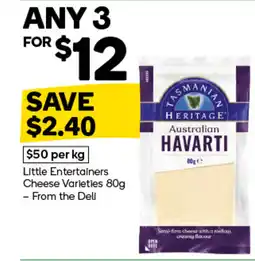 Woolworths Little entertainers cheese varieties offer