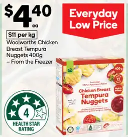 Woolworths Woolworths chicken breast tempura nuggets offer
