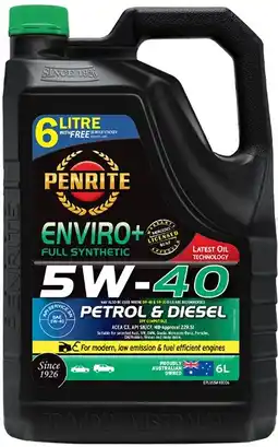 Autopro Penrite Enviro+ 5W-40 6L offer