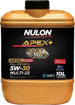Autopro Nulon Apex+ Multi-23 Diesel 5W-30 10L offer