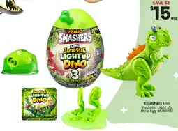 Toymate Smashers mini jurassic light up dino egg offer