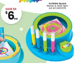 Toymate Scribble Squad Nenon & Glow Spin Art Kit offer
