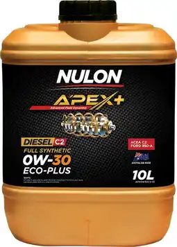Autopro Nulon Apex+ Eco-Plus C2 0W-30 10L offer
