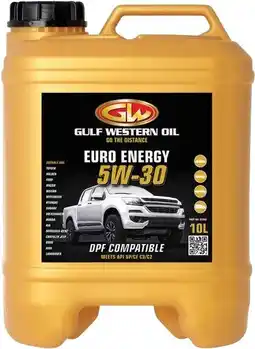 Autopro Gulf Western Oil Diesel Energy 5W-30 C3 Dexos 2 10L offer