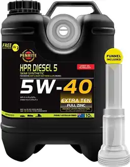 Autopro Penrite HPR Diesel 5 5W40 10L offer