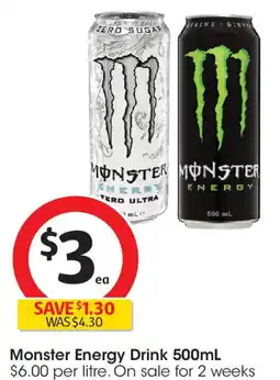 Coles Monster Energy Drink offer