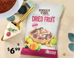 ALDI Sweet Vine Mixed Dried Fruit offer