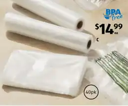 ALDI Vacuum Food Sealer Bags offer
