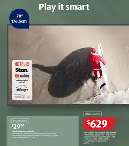 ALDI 70" 4K Ultra HD Smart TV with webOS offer