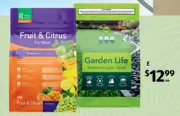 ALDI Premium Lawn Food or Fruit & Citrus Fertiliser offer