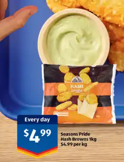 ALDI Seasons Pride Hash Browns offer