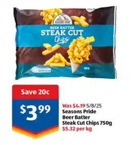 ALDI Seasons Pride Steak Cut Chips offer