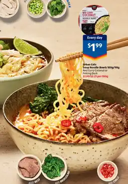 ALDI Urban Eats Soup Noodle Bowls offer