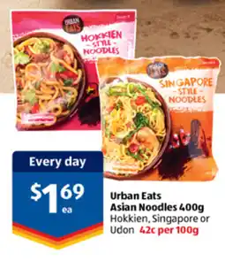 ALDI Urban Eats Asian Noodles offer