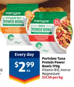 ALDI Portview Tuna Protein Power Bowls offer