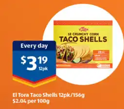 ALDI El Tora Taco Shells offer