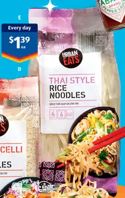 ALDI Urban Eats Thai Style Rice Noodles offer