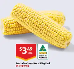 ALDI Australian Sweet Corn Pack offer