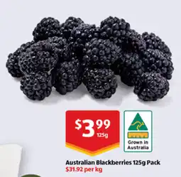 ALDI Australian Blackberries Pack offer