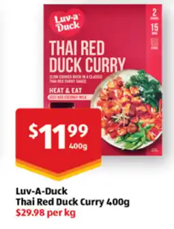 ALDI Luv-A-Duck Thai Red Duck Curry offer