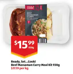 ALDI Beef Massaman Curry Meal Kit offer