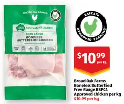 ALDI Broad Oak Farms Boneless Butterflied Free Range RSPCA Approved Chicken offer