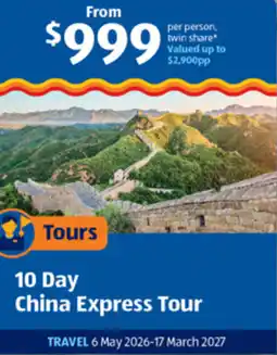 ALDI 10 Day China Express Tour offer