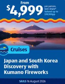 ALDI Japan and South Korea Discovery with Kumano Fireworks offer