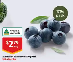 ALDI Australian Blueberries Pack offer