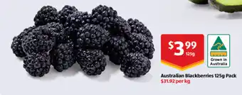 ALDI Australian Blackberries offer