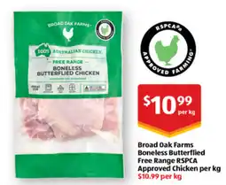 ALDI Broad Oak Farms Boneless Butterflied Free Range RSPCA Approved Chicken offer