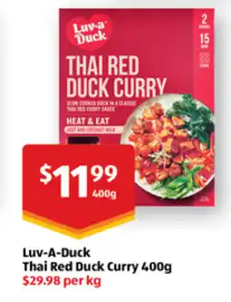 ALDI Luv-A-Duck Thai Red Duck Curry offer