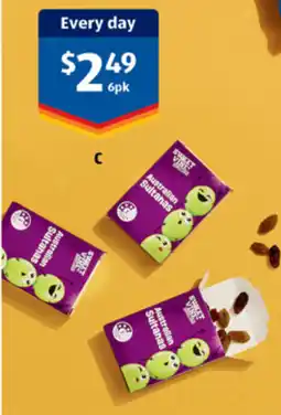 ALDI Sweet Vine Australian Sultanas Snack offer