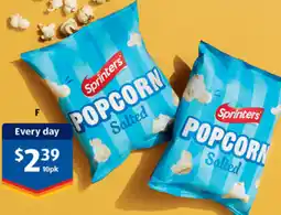 ALDI Sprinters Popcorn offer