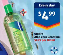ALDI Ombra Aloe Vera Gel offer